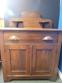 Victorian wood washstand