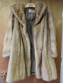 Bruno Furs brown short mink coat