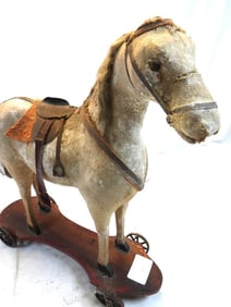 Vintage pull toy horse