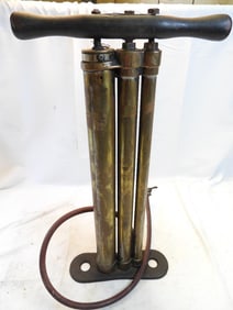 Antique Cast Iron Brass tire pump manufactured by "Kellogg" of "Rochester NY" Kellogg Special