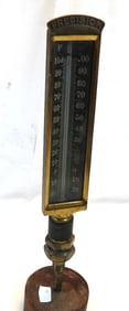 Antique Weksler Adjustable Angle Industrial Thermometer WORKS