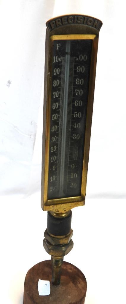 Antique Weksler Adjustable Angle Industrial Thermometer WORKS (1 of 6)