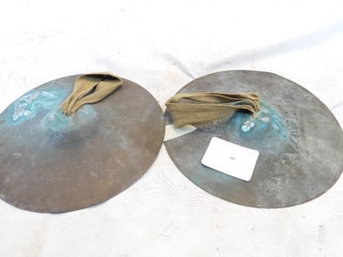 Vintage pair of cymbals