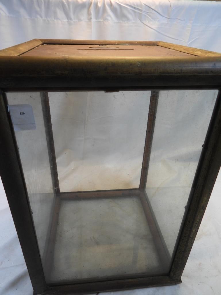 Reinle Salmon Company Antique Wooden and Glass Ballot Box (1 of 8)