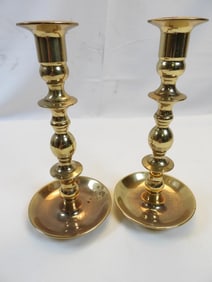Pair of Baldwin Brass candlestick holders