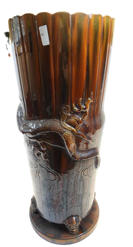 Vintage Glazed Ceramic Umbrella Stand (1 of 8)