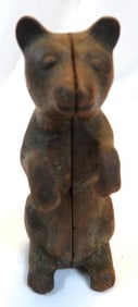 Antique Cast Metal Begging Bear Bank