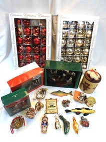 HUGE lot of Christmas ornaments and more