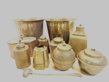 LOT OF 10 variety of brass items