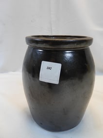 Handmade pottery vase planter canister no lid
