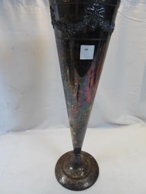 Silver-Plated Trumpet Vase