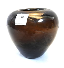 Vintage Art glass vase, marked R. Jahn '72