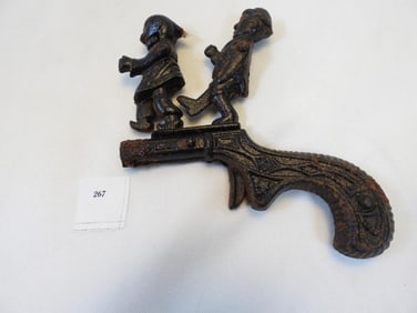 Antique Cast Iron Chinaman Must Go Cap Gun