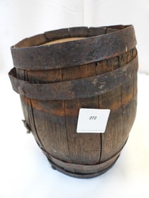 Antique Early Primitive Wood Barrel
