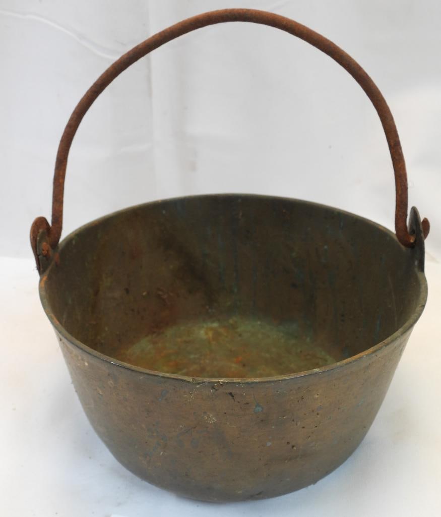 Antique COPPER kettle, great for decorative accent or collecting (1 of 6)