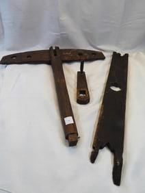 LOT OF 3 Antique primitive wooden tools