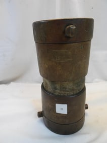 Antique brass Eureka fire hose nozzle