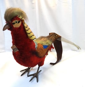 Vintage Steiff Studio Golden Pheasant with button and 2623/40 tag