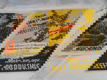 Two Vintage WWI Propaganda Posters