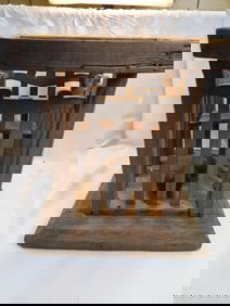 Primitive antique wooden storage