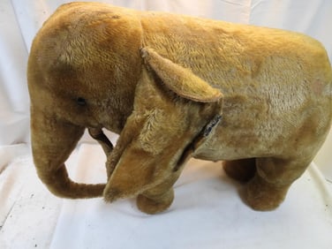 Vintage Steiff Elephant *note damage and stains
