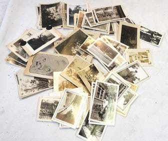 Huge lot of antique portraits and photographs including antique cased tintype ephemera