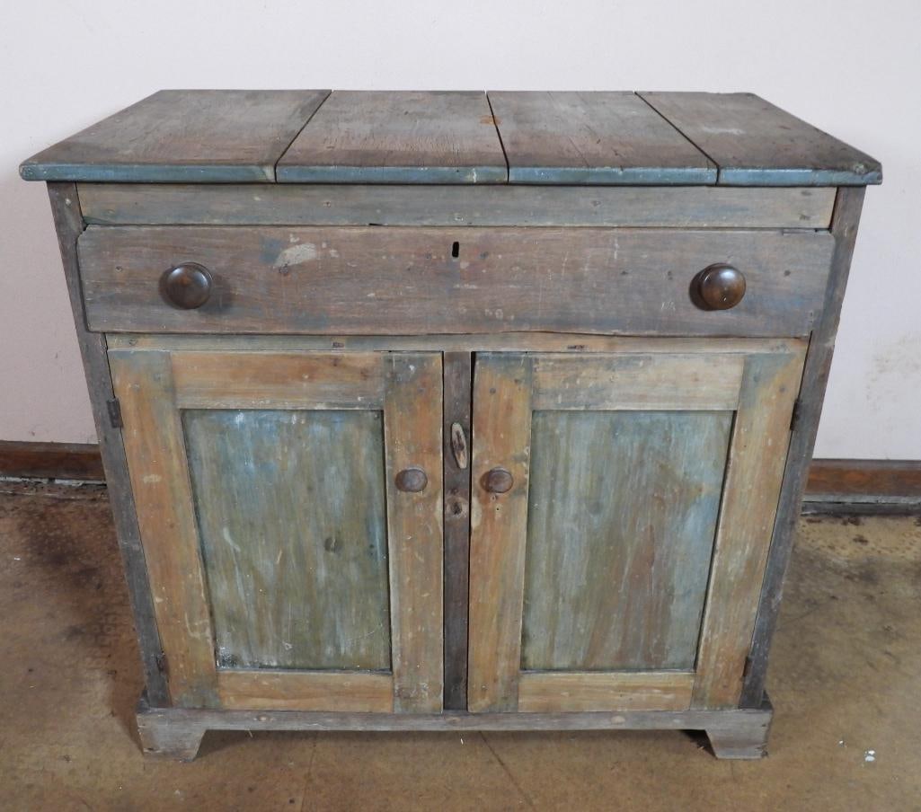 Antique jelly wood cupboard (1 of 10)