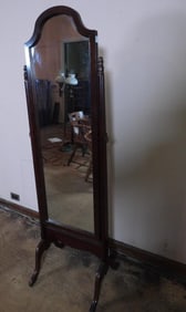 Modern Bombay Mahogany tall standingin mirror