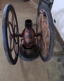 Antique HUGE Cast Iron Coffee Grinder Mill ENTERPRISE MFG. Philadelphia OCT. 21 1872