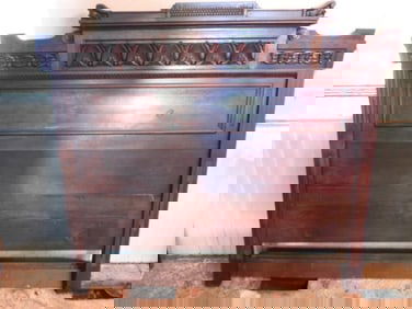 Antique  Mahogany carved Bed