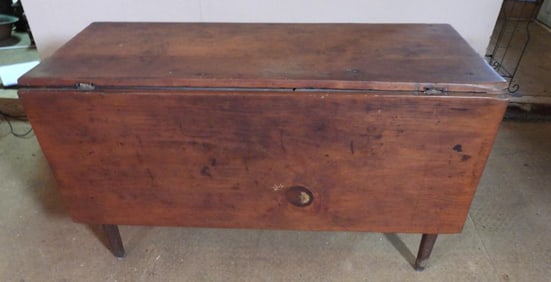 Antique pine drop-off table
