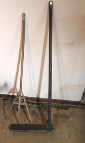 LOT OF 2 primitive wood tools