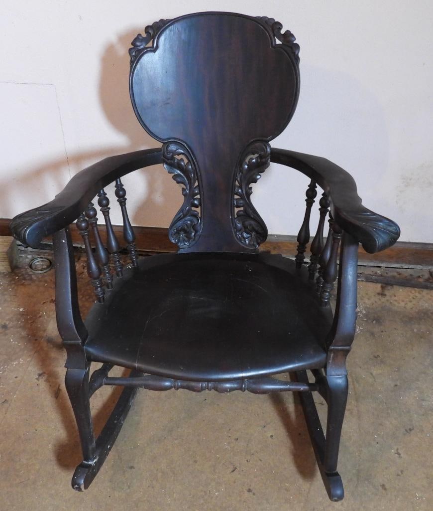 Antique Victorian rocking chair (1 of 9)