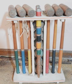Vintage croquet set
