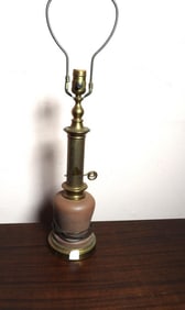 Vintage brass lamp, Tower Craftsman, NJ