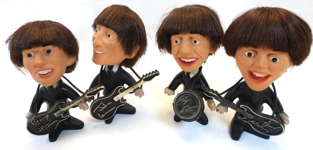 LOT OF 4 Vintage 1964 Remco BEATLES dolls