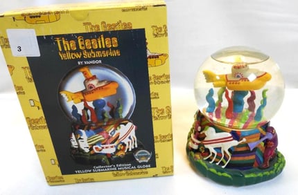 YELLOW SUBMARINE Musical Globe, Collector's Edition, in box