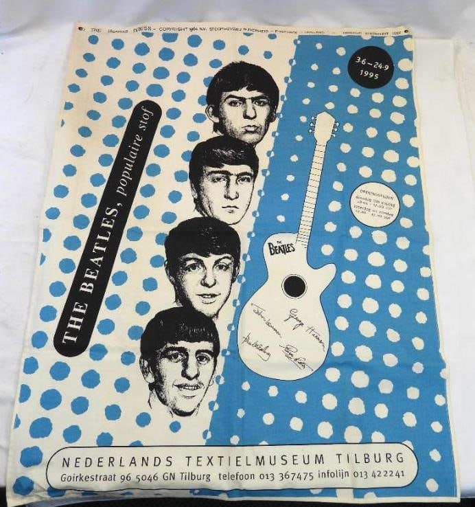 From ORIGINAL BEATLES DRESS Manufacturer Nederlands Textile Museum: From ORIGINAL BEATLES DRESS Manufacturer Nederlands Textile Museum, approx. 23" x 30"