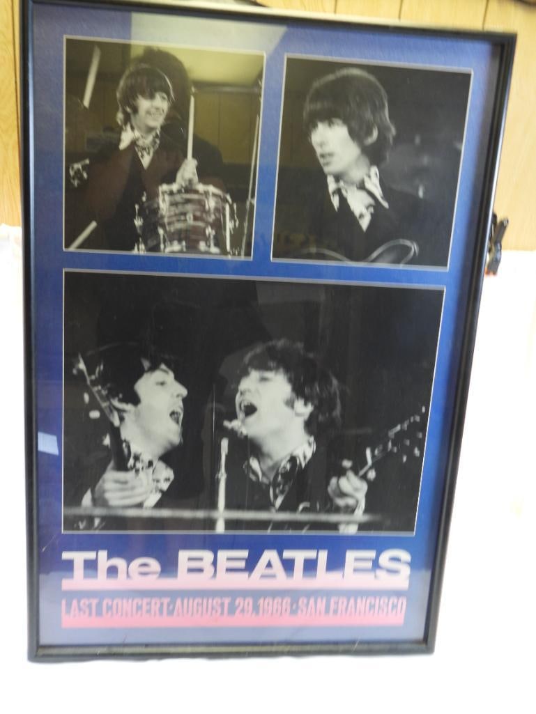 BEATLES framed poster commemorating final concert (1 of 7)