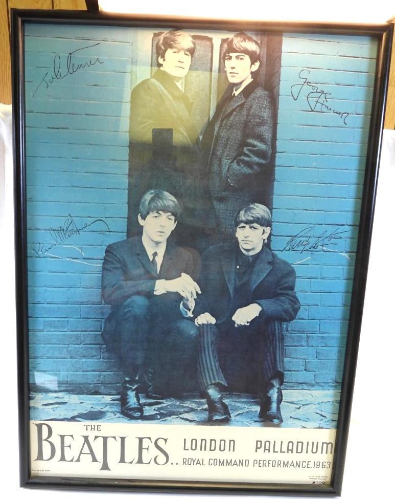 BEATLES limited edition framed poster, #109, London Palladium (1 of 10)