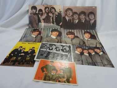 LOT OF BEATLES Ephemera including posters, prints, postcard