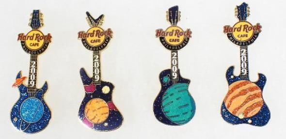 LOT OF 4 Philadelphia Hard Rock Café pins: LOT OF 4 Philadelphia Hard Rock Café pins