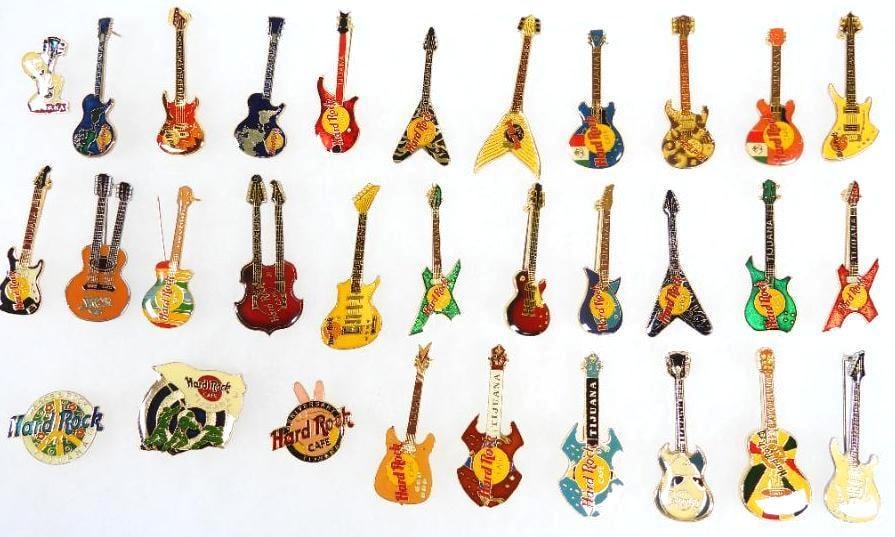 LOT OF 31 Tijuana Hard Rock Café pins: LOT OF 31 Tijuana Hard Rock Café pins, see photos for designs