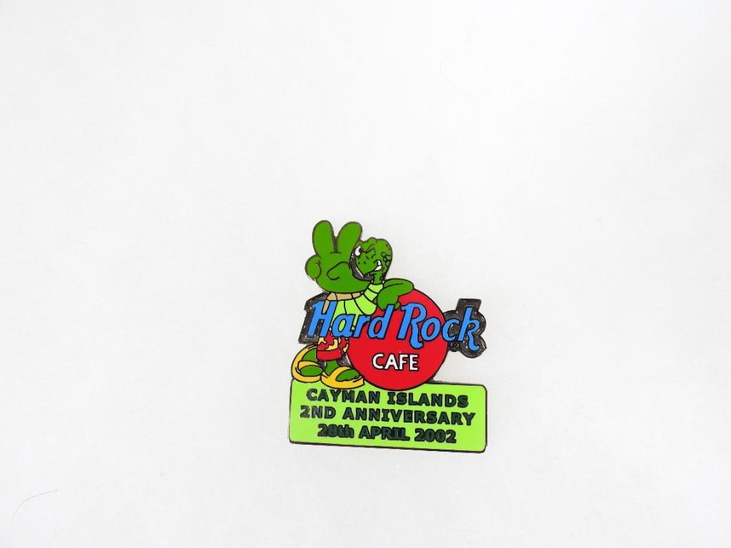 LOT OF 5 Cayman Islands Hard Rock Café pins including anniversary pin: LOT OF 5 Cayman Islands Hard Rock Café pins including anniversary pin, see photos for designs