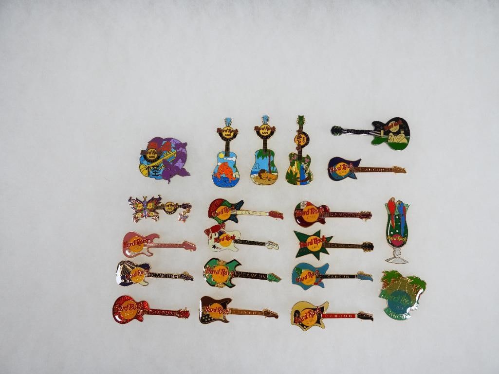 LOT OF 20 Cancun Hard Rock Café pins: LOT OF 20 Cancun Hard Rock Café pins (see photos for designs)