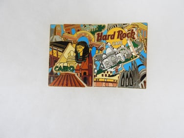 LOT OF 4 Interlocking Design Cairo Hard Rock Café Pins