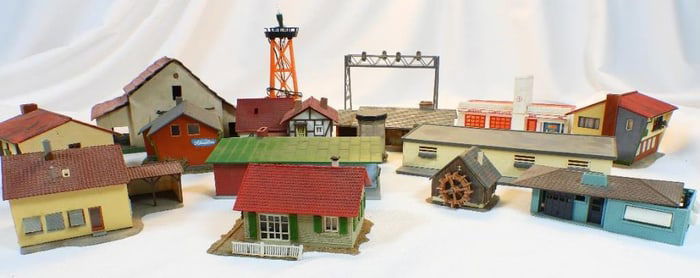 Huge LOT of HO Scale Model Train Buildings and Structures