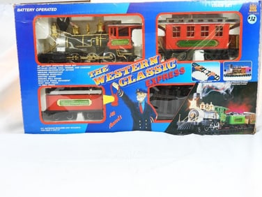 Western Class Express battery operated train set in box