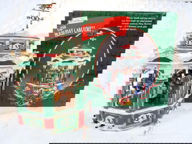 Mr. CHRISTMAS Holiday Carousel, plays 50 songs, in box