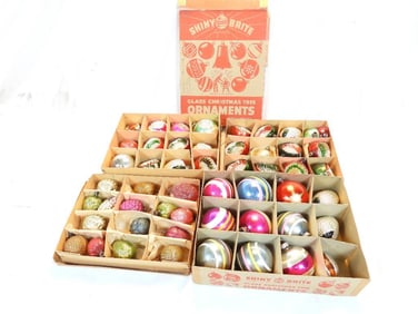 Huge LOT of Vintage Christmas ornaments in boxes